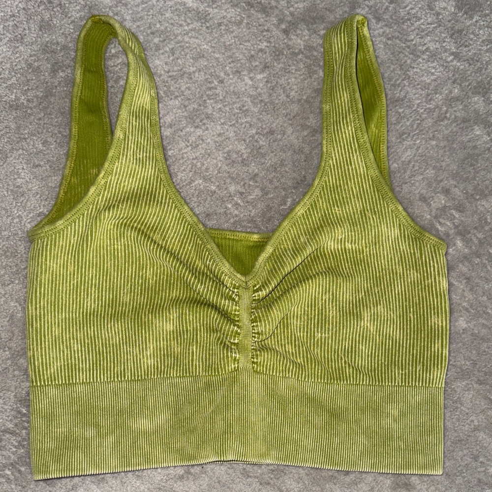 Women's Olive Green Ribbed Set - Picture 4 of 5